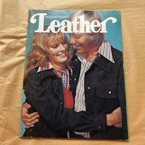 Vintage Sewing Today's Leather Magazine 1970’s how to use, cut & sew leather